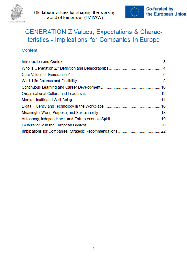 Analyse der Werte der Generation Z