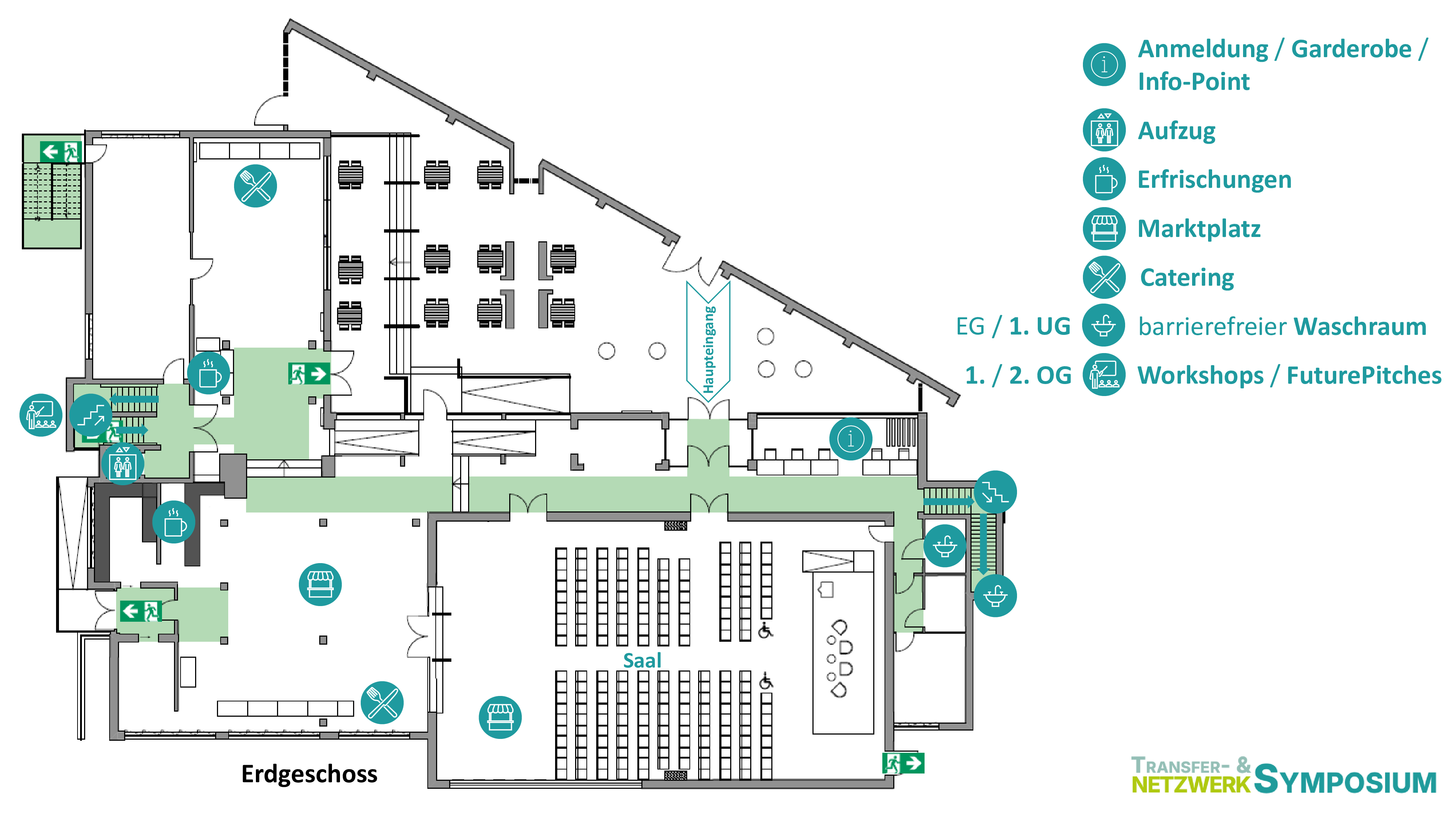 Transfer- und Netzwerksymposium 2025 - Lageplan 1